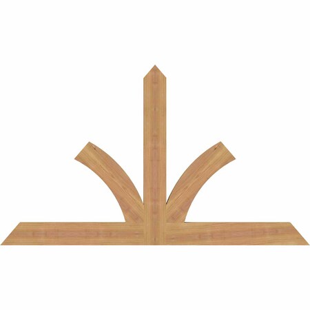 Ekena Millwork Richland Timber Gable Bracket, Western Red Cedar, 48"W x 28"H x 1 1/2"D x 3 1/2"F, 14/12 Pitch GBW048X28X0204RIC00SWR